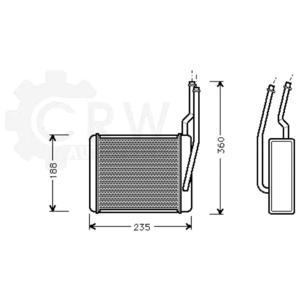 Wärmetauscher Innenraumheizung Ford Transit Connect Focus P65_ P70_ P80_ Foto 1 de 1
