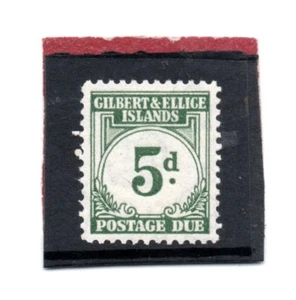 Gilbert & Ellice GV1,1940 franqueo debido 5d gris-verde sg D5 H.Mint - Imagen 1 de 2