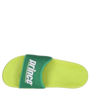 Prince Men's PRISM Slides Sandals, Green-Neon - Picture 1 of 11
