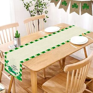St. Patrick's Day Tablecloth Festive Event Scene Set Decorative Table MATS
