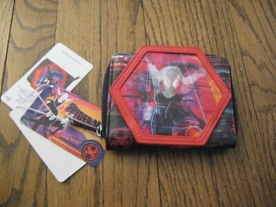 Cartera Loungefly Marvel Spiderman Spiderverse Lenticular Cremallera Alrededor Foto 1 de 2
