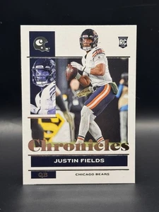 JUSTIN FIELDS - 2021 Chronicles Football #19 - ROOKIE CARD - Picture 1 of 2