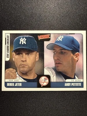 2001 Upper Deck Victory Derek Jeter Andy Pettitte #255 HOF - Image 1 of 4