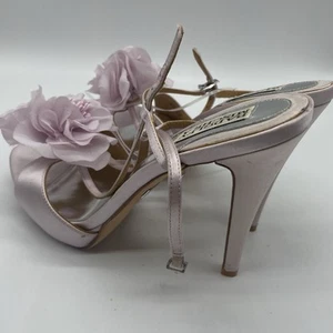 Badgley Mischka Zabrina Heels - Lilac Purple Floral Womens Bridal Wedding Size 8 - Picture 1 of 18