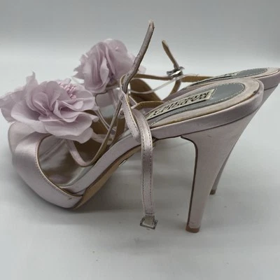 Tacones Badgley Mischka Zabrina - Lila Púrpura Floral Mujer Novia Boda Talla 8 Foto 1 de 4