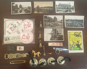 Nachlassverkauf Mini Lot: Vintage Zigarrenkiste, Cola, Streichhölzer, Postkarten, Pferd, Becken - Bild 1 von 17
