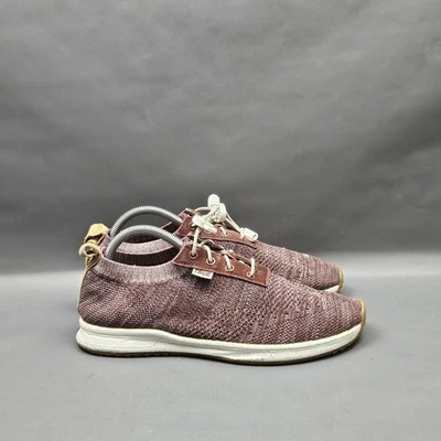 Tênis de golfe VERDADEIRO linkswear verdadeiro malha masculino 9 marrom borgonha sem cravos - Imagem 1 de 4