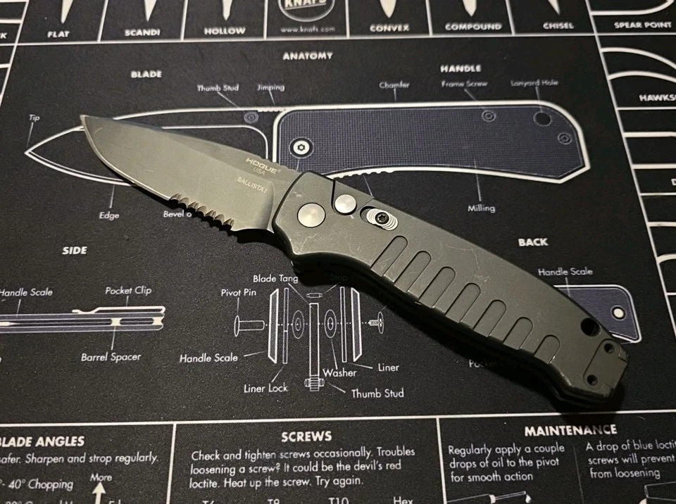 Navaja de Bolsillo Hogue Hecha en EE. UU. Ballista 1 Cerakoted 154CM Foto 1 de 3