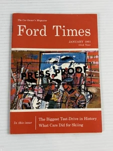 1961 Ford Motor Company Times Magazine January Teenage Hot Rod Builds Skiing - Picture 1 of 17