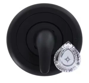 1-Griff Ventil Wanne und Dusche Armaturen Trim Kit in Matt Schwarz - Ventil nicht enthalten - Bild 1 von 7
