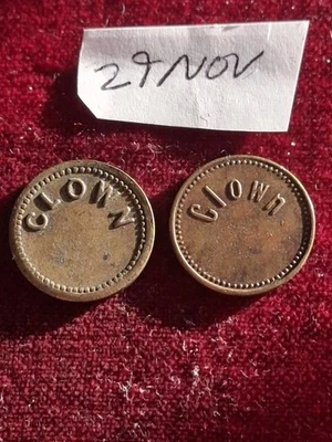Old Clown Gaming Tokens - Image 1 of 2