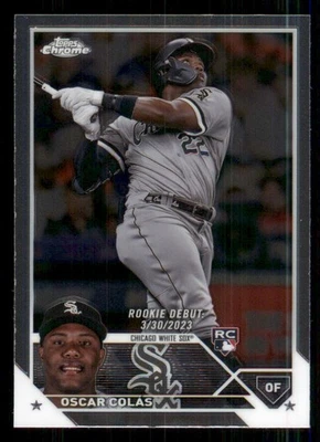 2023 Topps Chrome Update #USC215 Oscar Colas RC - Image 1 of 2