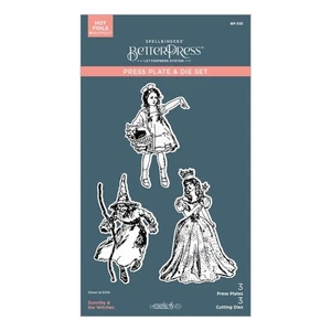 Spellbinders BetterPress Press Plate & Die Set Dorothy & The Witches OZ - Picture 1 of 5