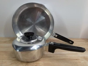 VTG Magnalite GHC 6" Sauce Pan W/ Lid & 10" Skillet - CLEAN - Made In USA - Picture 1 of 14