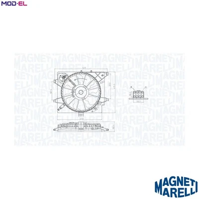 FAN ENGINE COOLING 069422789010 FOR HYUNDAI FLUIDIC/ELANTRA AVANTE i30/II i35 - Image 1 of 4