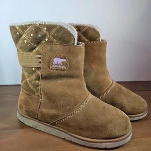 Sorel Winter Boots Women’s 6 Faux Fur Pull-on Outdoor Snow Proof Classic Brown - Picture 1 of 6