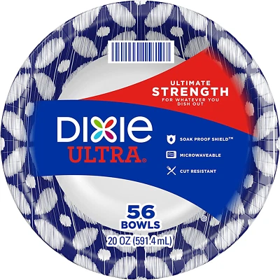 GEORGIA PACIFIC New Dixie Ultra Disposable Paper Bowls, 20 oz, 50 count Free & Fast Shipping