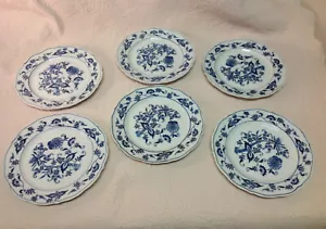 Blue Danube Japan Zwiebel SALATTELLER 8,75" Rechteck Marke Set sechs (6) - Bild 1 von 11