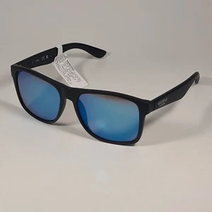 Guess GF0203 02X Square Sunglasses Matte Black Frame Blue Mirror Lens 57mm - Picture 1 of 9