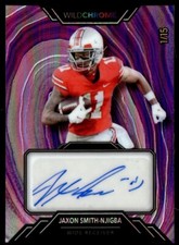 2023 Wild Card Chrome Purple Refractor Jaxon Smith-Njigba Auto 1/15