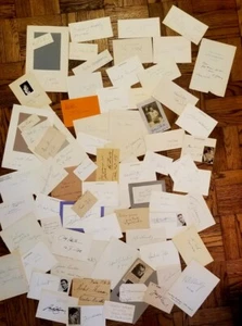 73 AUTOGRAFI DI CONDUTTORE su schede e fogli di album DIRIGENT, CHEF D'ORCHESTRE - Foto 1 di 4