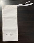 Bvlgari mens silk tie scarf storage travel bag designer ladies Bulgari white NEW