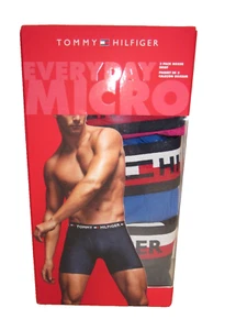 TOMMY HILIGER MICRO BOXER SLIP, 3 PR, NUOVO CON SCATOLA, TAGLIA MEDIUM, #47 - Foto 1 di 6