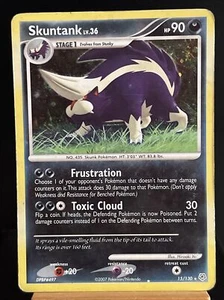 Pokemon Karte Skuntank Holo 15/130 Diamond Pearl Played - Bild 1 von 3