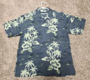 Tommy Bahama 100% Silk Tropical Island Short Sleeve Shirt Large - Picture 1 of 5