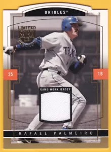 RAFAEL PALMEIRO 2004 SkyBox LE Jersey Proof GOLD Relic #48 ORIOLES RANGERS - Bild 1 von 2