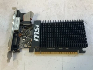 MSI NVIDIA GT 710 2GD3H LP 2GB DDR3 PCI Express Low Profile Graphics Card (I2A*) - Picture 1 of 4