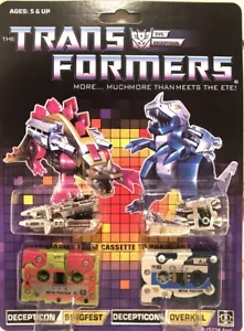 New Transformers G1 Decepticons Cassette Slugfest Overkill Reissue Box Set 80's - Picture 1 of 7
