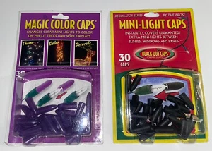Mini Light Black-Out Caps & Magic Purple Caps 30ct/Pack Christmas Light Company - Picture 1 of 10