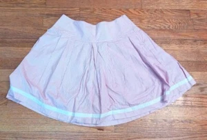 Calvin Klein Candy Stripped Tennis Skirt Pink White 100% Cotton Women's Size 6 - Picture 1 of 2