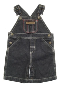 HW Carter Vintage Workwear Size 12M Boys Denim Jean Shorts Overalls Shortall - Imagen 1 de 3