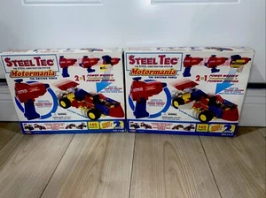 Remco Vintage Stahl Tec Bau Spielzeug Lot Motormania Power Schraubenschlüssel Power Motor - Bild 1 von 4