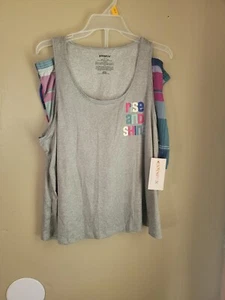 COMFY SOFT JOYSPUN 2-PIECE TANK TOP & SHORTS PAJAMA SET SZ L (12-14) - Picture 1 of 7