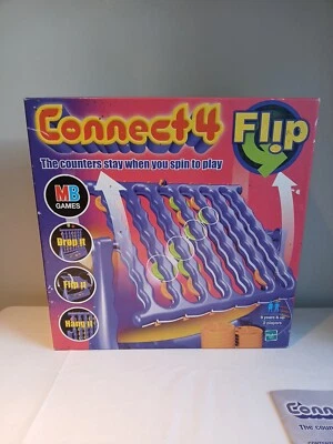 Connect4 Flip Game Fun Variation on the Classic Game Complete  - Image 1 of 4