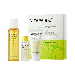 NATURE REPUBLIC Vitapair siero macchie scure 90 ml + toner 30 ml + detergente schiuma 30 ml - Foto 1 di 7