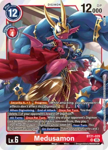 Medusamon BT21-029 SR NM World Convergence Digimon TCG - Picture 1 of 1
