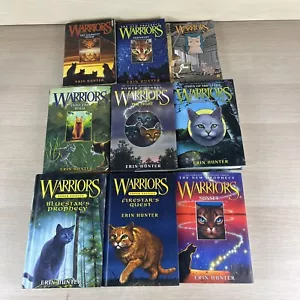 Warriors Erin Hunter Book Series Lot 9 Books Total 6 Hard Cover 3 Paperback - Foto 1 di 12