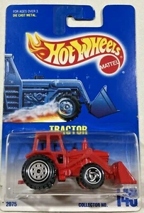 1991 Hot Wheels Tractor - Red -#2075- No 145-CT-Blue Card VHTF - Picture 1 of 2