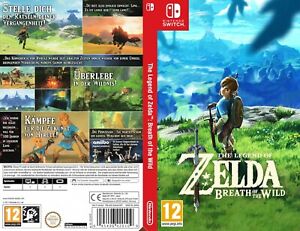 Zelda Breath Of The Wild Replacement Cover Art Work Only