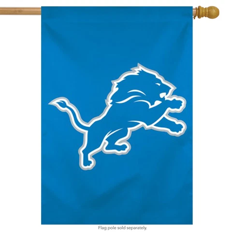Detroit Lions NFL Vertical House Flag Licensed Football Banner 28" x 40" Cover