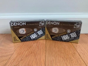 2 DENON HD8 100 High Bias Type II nastro audiocassetta vuoto sigillato nuovo - Foto 1 di 3