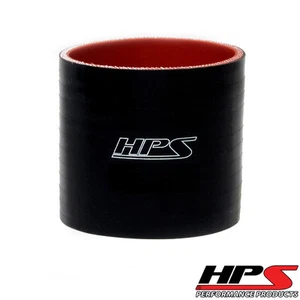 HPS 3.5" ID x 3" Long 4-ply Silicone Straight Coupler Hose Black 89mm ID x 76mm - Imagen 1 de 2
