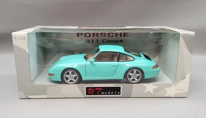 Mint Green Porsche 911 / 993 Coupe 1:18 Scale Diecast By UT Limited #27801 - Picture 1 of 12