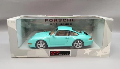 Mint Green Porsche 911 / 993 Coupe 1:18 Scale Diecast By UT Limited #27801 - Image 1 of 4