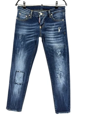DSQUARED 2 Men Denim 40 2% Elastane Straight Leg Jeans W30 L25 - Image 1 of 4