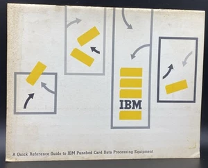 Vintage 1960s IBM Computer Printing Card Punch Quick Reference Guide - Afbeelding 1 van 7